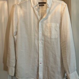 Daniel Cremieux Vintage Stretch Linen Casual Button Down 76% Linen 24% polyester